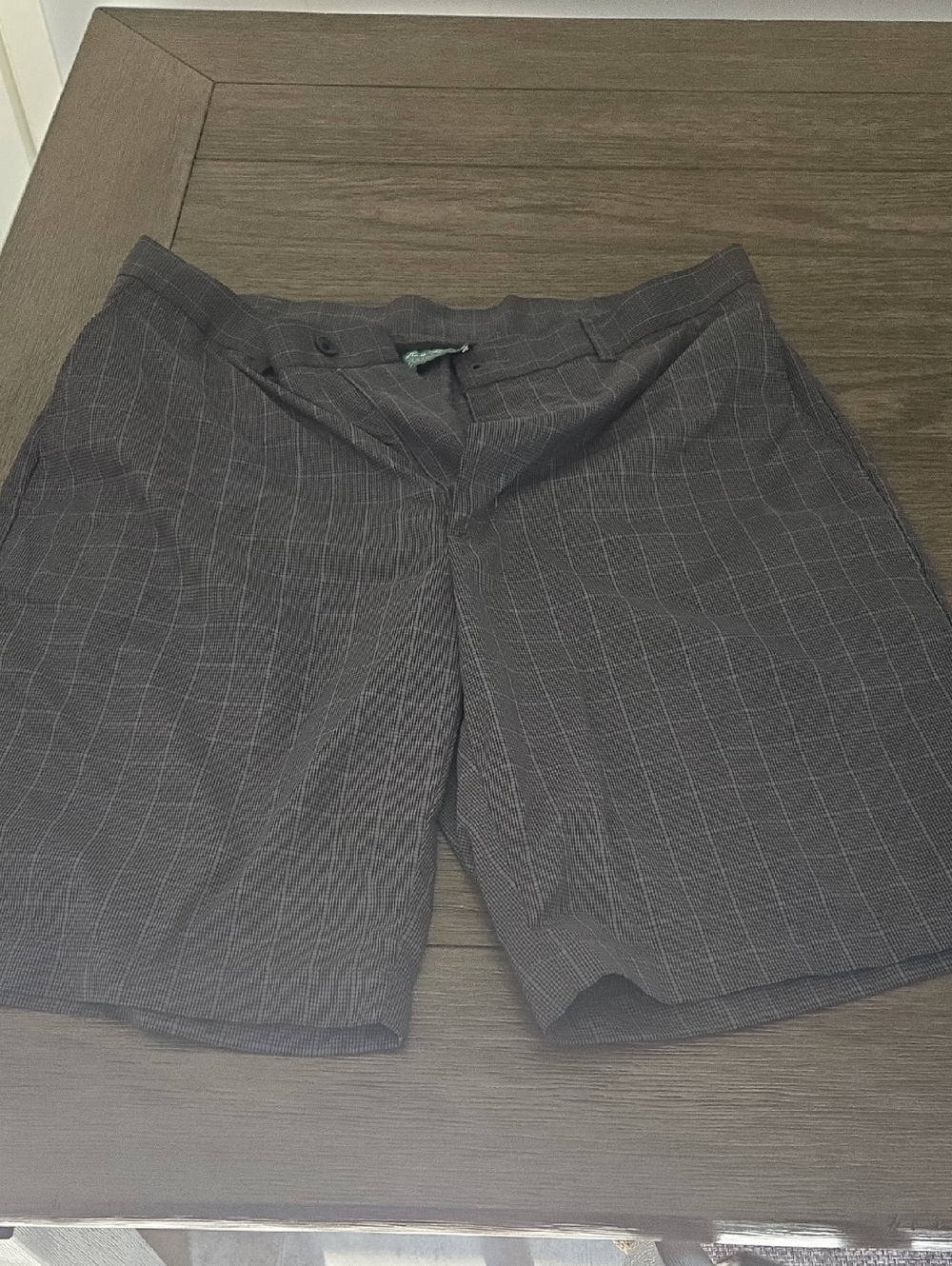 Ben Hogan Gray and Blue Plaid Shorts